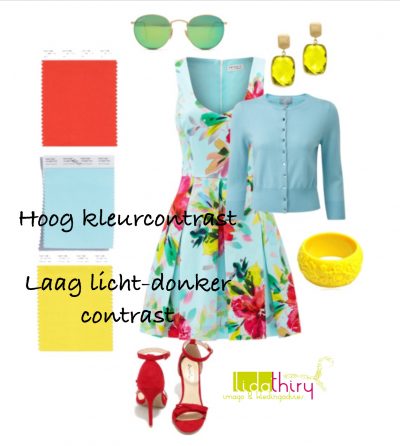 De contrastniveau's in je outfit - hoog kleurcontrast