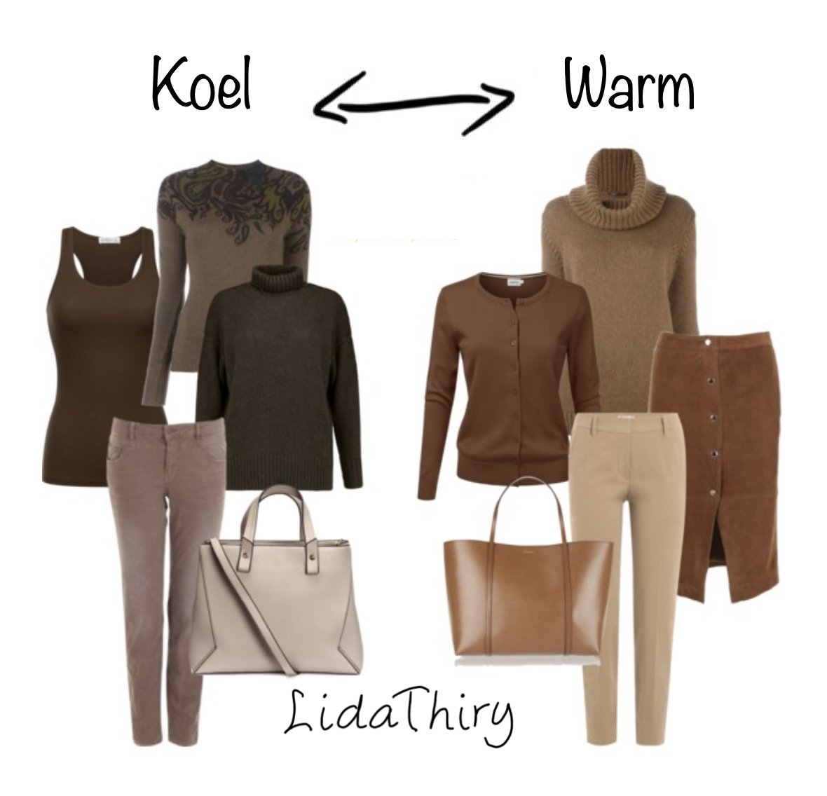 Koel versus warm bruin - voor iedere vrouw is er een bruin